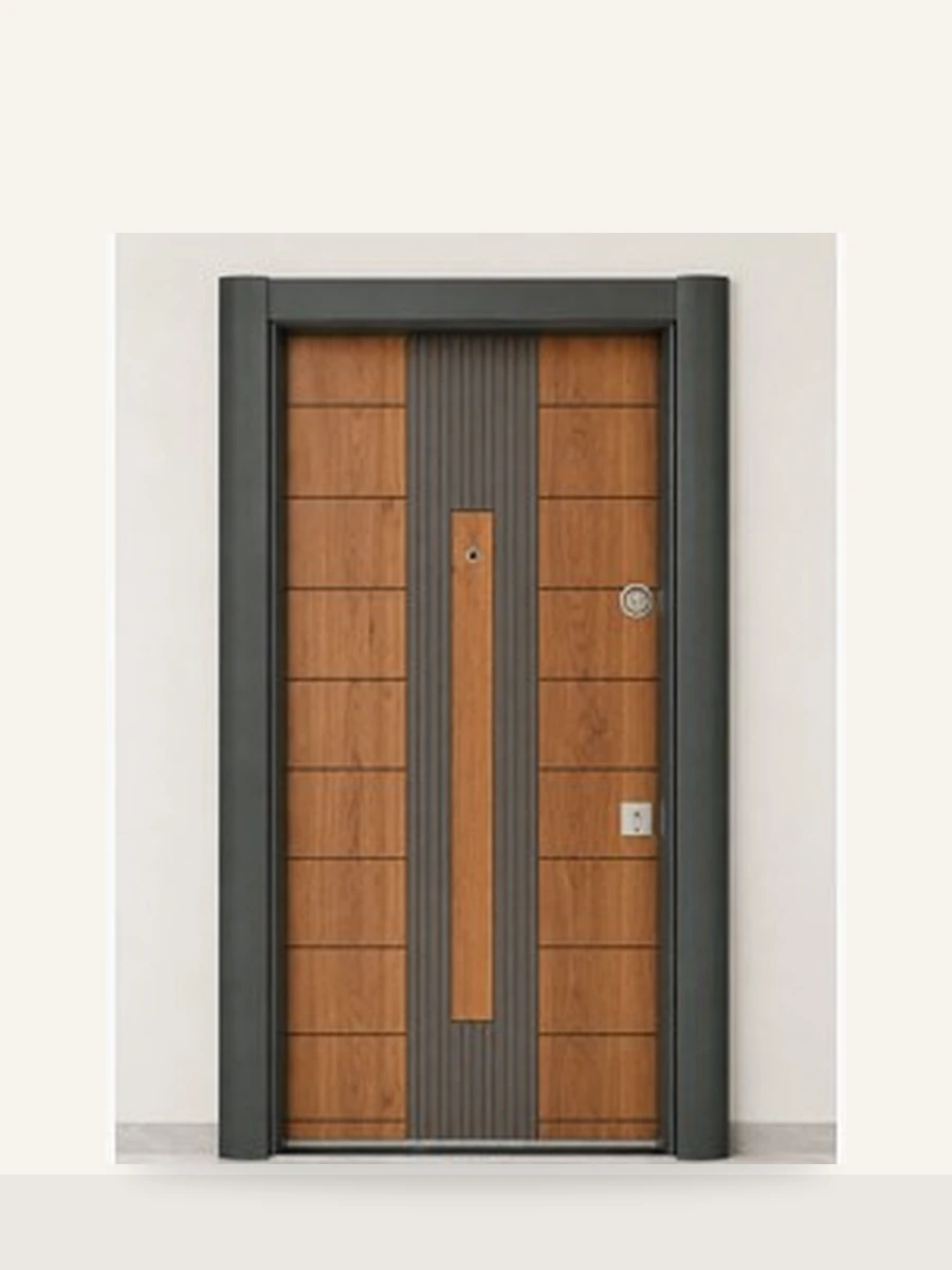 Porte Blindée Contrast Core, référence PB-013 — Blouk Bois