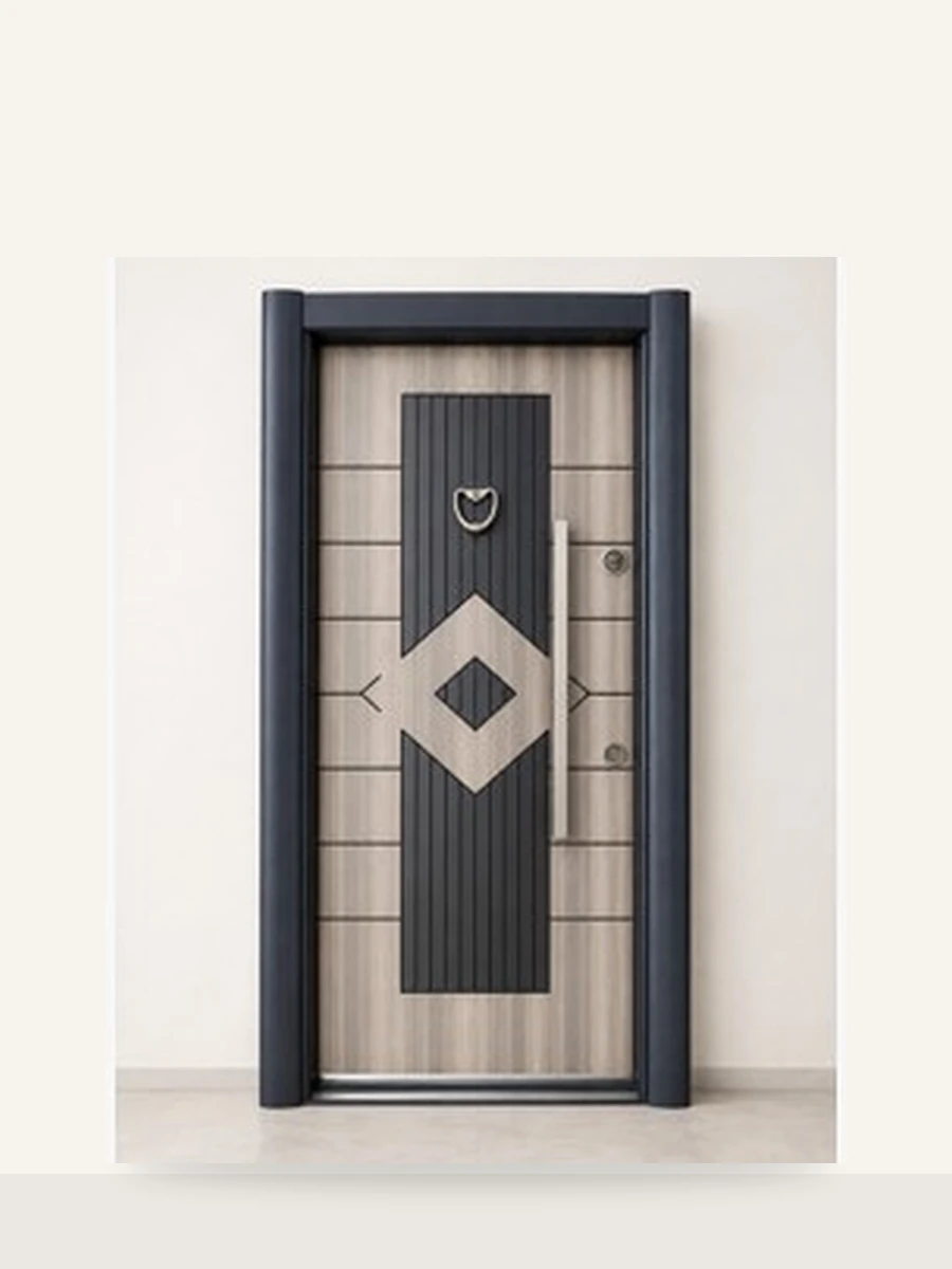 Porte Blindée Symmetry Crest, référence PB-028 — Blouk Bois