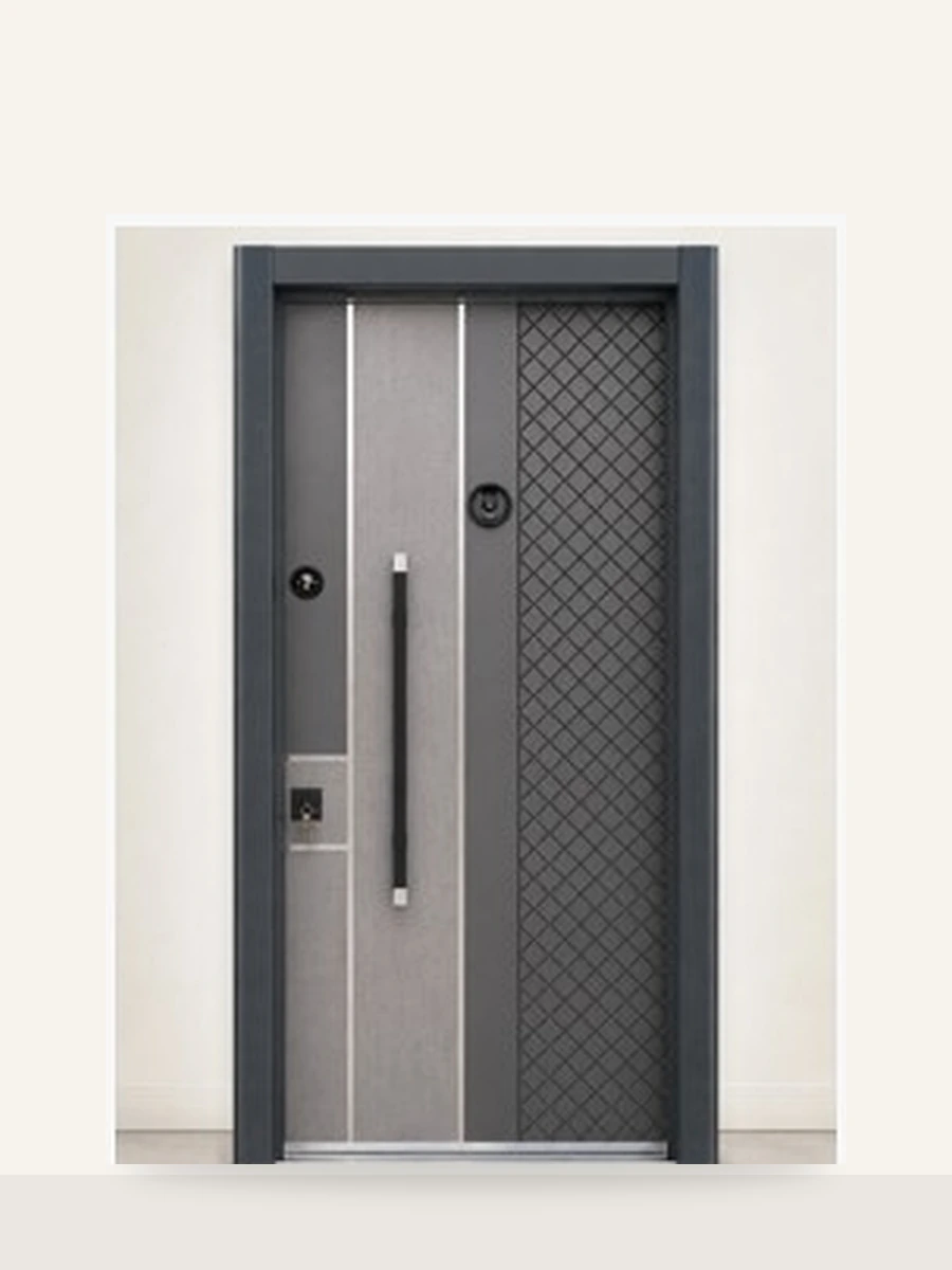 Porte Blindée Diamond Graphite, référence PB-030 — Blouk Bois