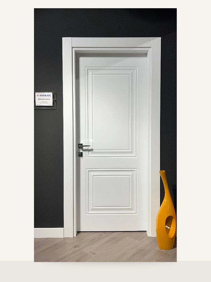 Porte PVC Blanc Classique Double Cadre, référence PVC-006 — Blouk Bois